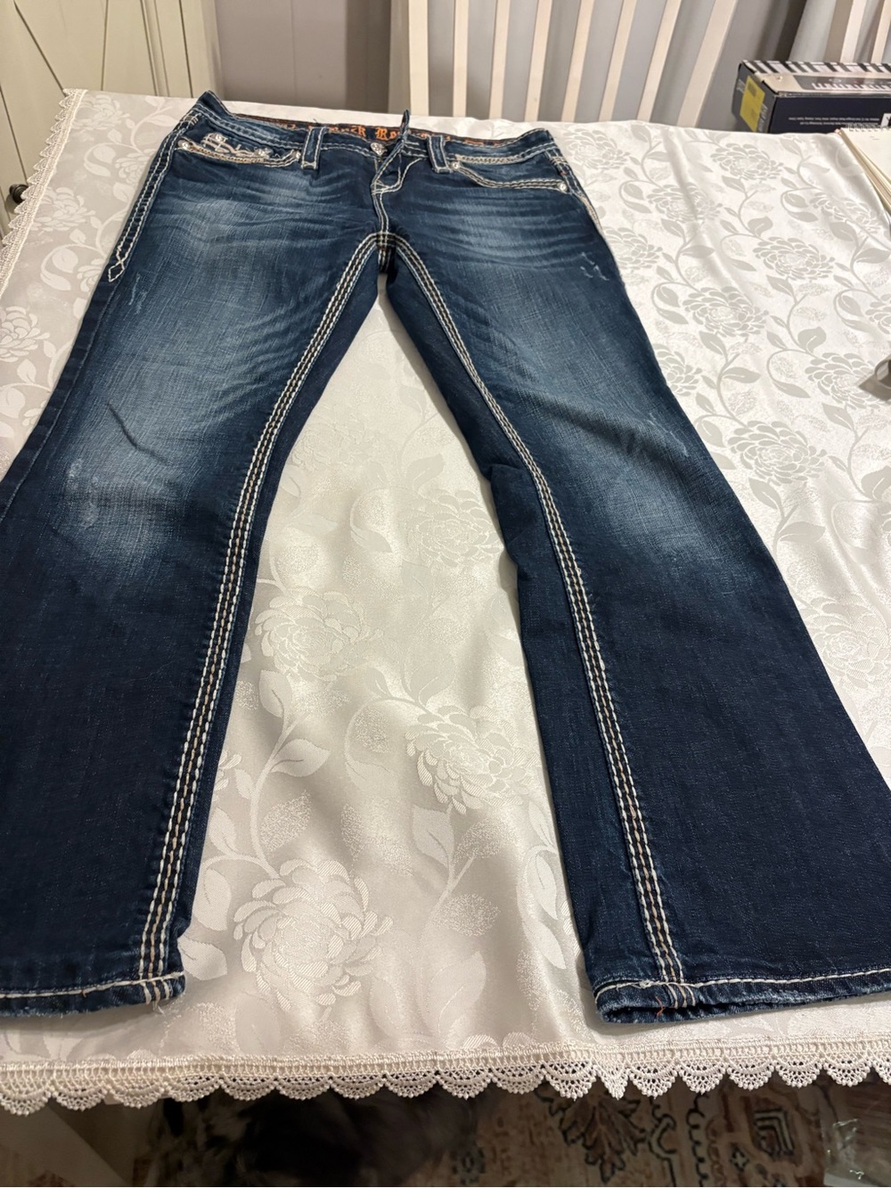 Rock Revival Kai size 27 inseam 28 easy Boot used Excellent condition